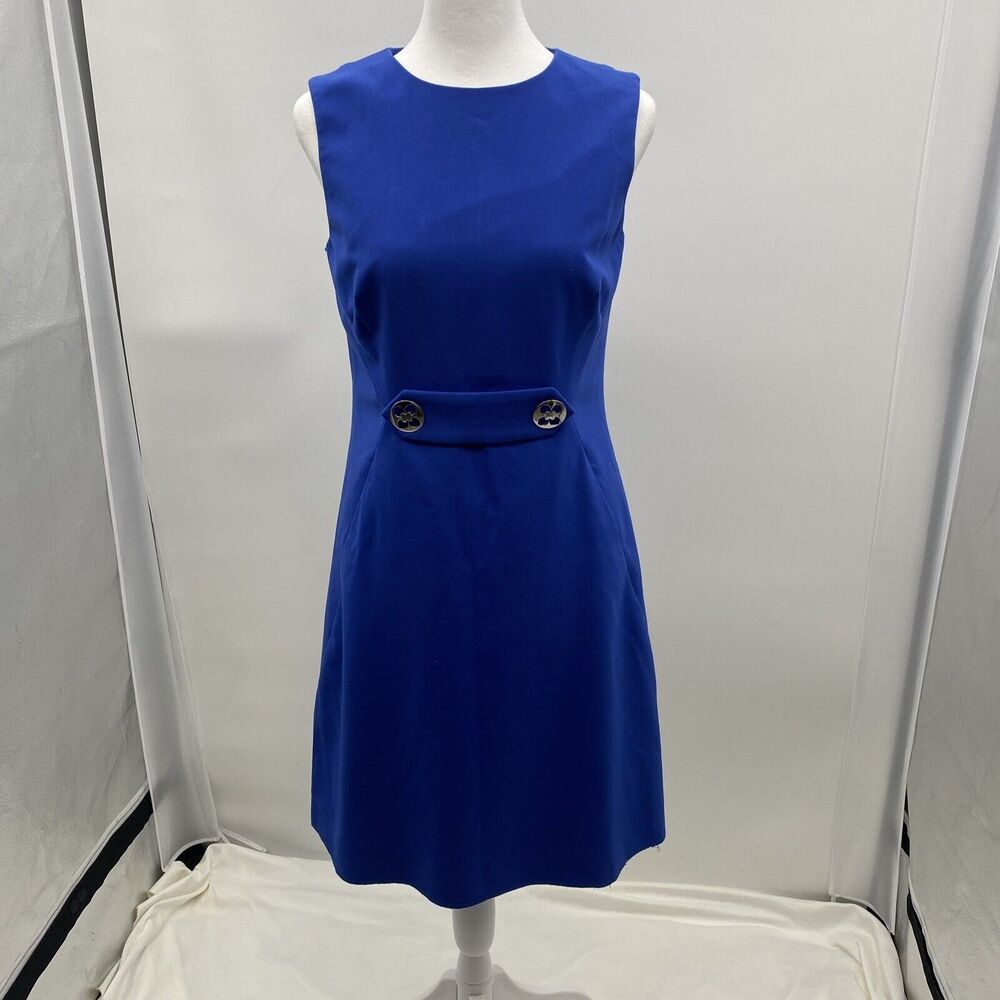 Women’s Banana Republic Blue Holiday 2008 Sleeveless Dress Size 2